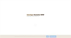 Desktop Screenshot of guenstiger-bestatter-nrw.de